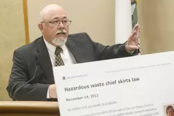 A QUESTION OF ETHICS: CalCoastNews editor and outgoing CalPoly journalism professor Bill Loving defended Velie and Blackburn’s article in court. - PHOTO BY JAYSON MELLOM