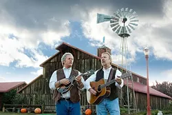 AMERICANA ICONS: Chris Hillman and Herb Pedersen play a fundraising concert at the Edwards Barn on April 22. - PHOTO COURTESY OF CHRIS HILLMAN AND HERB PEDERSEN