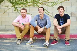 UP AND COMERS: Up! Way Up!, a trio of Cal Poly seniors playing ’60s-style rock, ska, and reggae, play Frog and Peach on April 11. - PHOTO COURTESY OF UP! WAY UP!