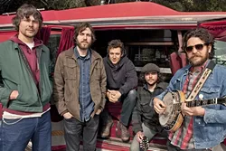 HAPPY CAMPERS: San Francisco alt-bluegrass act The Brothers Comatose play Live Oak on June 16 and are excited to spend the weekend camping and jamming. - PHOTO COURTESY OF THE BROTHERS COMATOSE