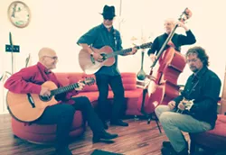 RIGHTEOUS RIDERS On June 17, see local super group The CC Riders (Dorian Michael, Louie Ortega, Ken Hustad, and Kenny Blackwell) doing their blues, roots, country, and Tex/Mex music at D'Anbino's. - PHOTO COURTESY OF THE CC RIDERS