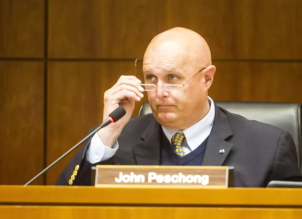 GRAY AREA Despite owning land in a county-subsidized groundwater area, Supervisor John Peschong (pictured) is eligible to vote on Sustainable Groundwater Management Act matters, the FPPC indicated June 12. - PHOTO BY JAYSON MELLOM