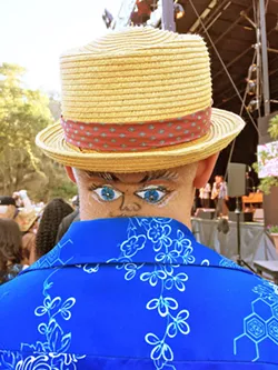 LOOKY-LOOKY Michael Souza has eyes in the back of his head when he heads to the Main Stage to check out Lee Fields and the Expressions. - PHOTO BY GLEN STARKEY