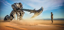 US AGAINST THE WORLD In Transformers: The Last Knight, Optimus Prime is gone and the remaining Transformers must work together to save the world even as humans turn against them. - PHOTO COURTESY OF PARAMOUNT PICTURES