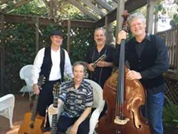 GYPSY JAZZERNAUTS Santa Barbara's The Idiomatiques play the next Red Barn Community Music Series concert on July 1, in Los Osos' Red Barn. - PHOTO COURTESY OF THE IDIOMATIQUES