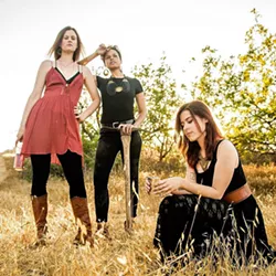 PITCH PERFECT The Honey Whiskey Trio brings their amazing harmony vocals to Linnaea’s Café on July 14, playing folk and bluegrass. - PHOTO COURTESY OF THE HONEY WHISKEY TRIO