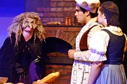 CURSED A witch (Penny DellaPelle, left) sends a baker (Jed Authier) and his wife (Alyssa Mickey) on a seemingly impossible quest so they might be able to have a child. - PHOTO COURTESY OF JAMIE FOSTER PHOTOGRAPHY