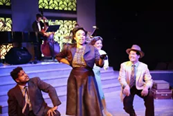 RHYTHM AND BLUES Keenon Hooks, Méami Maszewski, Katie Worley-Beck, and Timothy Stewart star in SLO Repertory's rendition of the musical revue, The All Night Strut. - PHOTOS COURTESY OF RYLO MEDIA DESIGN