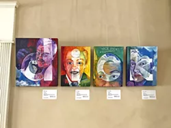 SPELL IT OUT Transgender artist RawfeyL's work in his most recent exhibit is largely made out of recycled canvases and repurposed materials. - IMAGE COURTESY OF RAWFEYL