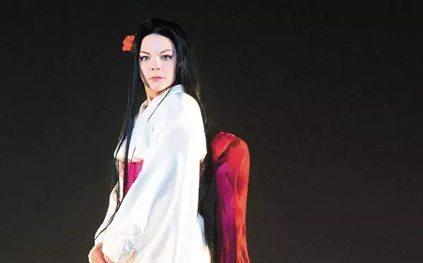 BEING THE BUTTERFLY Opera SLO's production of Giacomo Puccini's Madama Butterfly stars Rena Harms as the title character, a young Japanese girl married off to an early 20th century American naval officer who leaves her behind, pregnant and alone. - PHOTO COURTESY OF TOM BOWLES