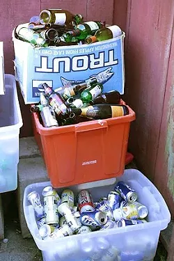 BOTTLES AND CANS Arroyo Grande's dearth of recycling centers means residents will have to trek out to Nipomo to turn in their recyclables for cash. - FILE PHOTO
