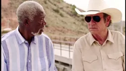 TROUBLE IN PARADISE In Just Getting Started, rivals Duke (Morgan Freeman) and Leo (Tommy Lee Jones) must put aside their differences to save the Villa Capri and Duke's life. - PHOTO COURTESY OF BROAD GREEN PICTURES