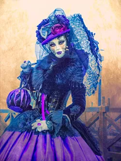 SO PRETTY Peggy Jansson's Pretty in Purple piece was taken of a model in Venice who was a dancer that moved with expertise. - PHOTO COURTESY OF PEGGY JANSSON