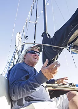 WATER LIVING An increase in the cost of living has CC Rider thinking twice about living on his boat in the Port San Luis Harbor. - PHOTO BY JAYSON MELLOM