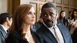GAMBLE Learn the true story of Molly Bloom (Jessica Chastain, left), an Olympic skier who was busted for running a poker game that included members of the Russian mafia, in Molly's Game. - PHOTO COURTESY OF STX FILMS