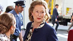 GRAND DAME Meryl Streep (right) stars as Washington Post publisher Kay Graham, who had to decide to risk her paper to stand up to the Nixon White House. - PHOTO COURTESY OF AMBLIN ENTERTAINMENT AND DREAMWORKS