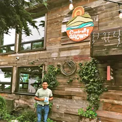 BEACH CLEAN Centrally Grown in Cambria shows off its commitment to Surfrider's Ocean Friendly Restaurant Program. So far, the nonprofit boasts 12 restaurant partners across the county, including Baywood Ale House, Chop Street, Honeymoon Café, Krava Bowl (Morro Bay), The Libertine Brewing Company (SLO), Luna Red, Mint + Craft, Novo, Robin's, Shine Café, and The Spoon Trade. - PHOTO COURTESY OF SURFRIDER