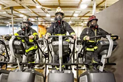 TIP TOP SHAPE In order to become a career firefighter, reserve firefighters must complete as much training as a full-time firefighter with less compensation. - PHOTO BY JAYSON MELLOM