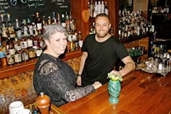POWER DUO Sidecar Cocktail Co. Bar Manager Danielle Golden (left) and Executive Chef Kyle Rucker (right) work together to offer a one-two punch of colorful craft booze and bolder food. - PHOTO BY HAYLEY THOMAS CAIN
