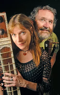 THREE FROM FOUR Multi-instrumentalists Christy Martin and Aodh Og O'Tuama of the Celtic duo Four Shillings Short plays a series of three different shows at the Cambria Center for the Arts Theatre on March 9 through March 11. - PHOTO COURTESY OF FOUR SHILLINGS SHORT