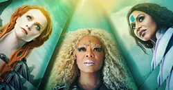 WARRIORS Otherworldly guides Mrs. Whatsit (Reese Witherspoon), Mrs. Which (Oprah Winfrey) and Mrs. Who (Mindy Kaling) travel far through time and space to help two kids find their father in A Wrinkle in Time. - PHOTO COURTESY OF WALT DISNEY PICTURES