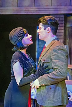 INTRIGUE When a beautiful woman and secret spy (Katie Worley-Beck, left) comes over to his apartment one night, everything suddenly changes for Richard (Timothy Stewart). - PHOTO COURTESY OF RYLO MEDIA DESIGN
