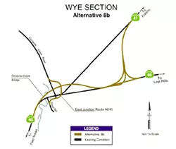 'MODERNIZED' HIGHWAY The deadly intersection of Highway 46 and Highway 41 received $134 million from the state for a new interchange/overpass. But construction isn't expected to start until 2021. - IMAGE COURTESY OF SLO COUNCIL OF GOVERNMENTS