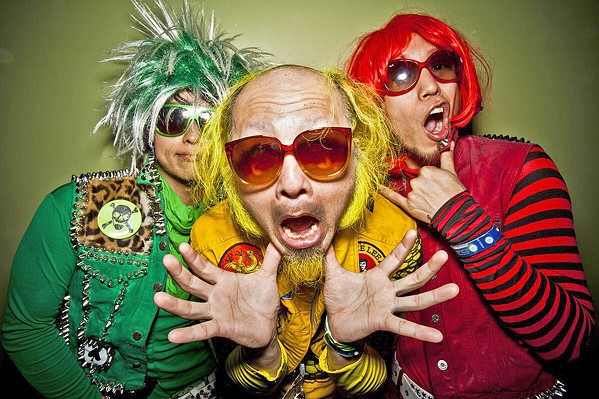 MUSIC ACTION COMIC KUNG FU ANIMATION! Peelander-Z brings its hilarious punk rock to The Siren on April 17. - PHOTO COURTESY OF PEELANDER-Z