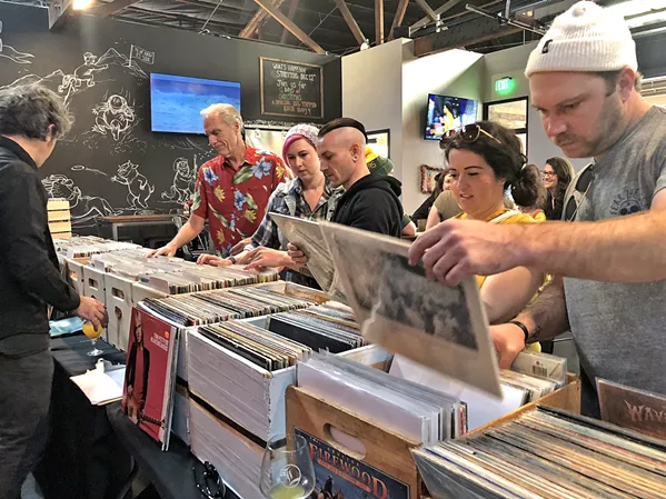 BLACK GOLD! The SLO Record Swap hosts another chance to buy some vinyl and hang with the music community on April 15, at the SLO Guild Hall. - PHOTO COURTESY OF THE SLO RECORD SWAP