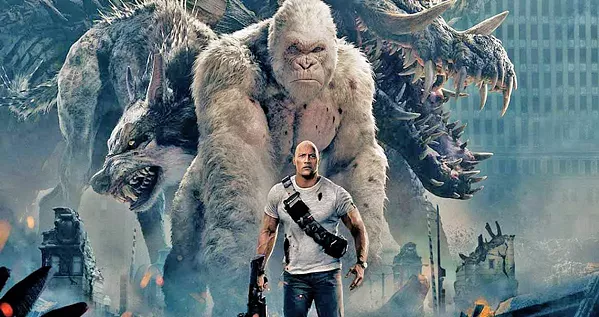 MUTANTS In Rampage, a genetic experiment gone awry leads to a gorilla turning into raging creature of enormous size. - PHOTO COURTESY OF WARNER BROS. PICTURES