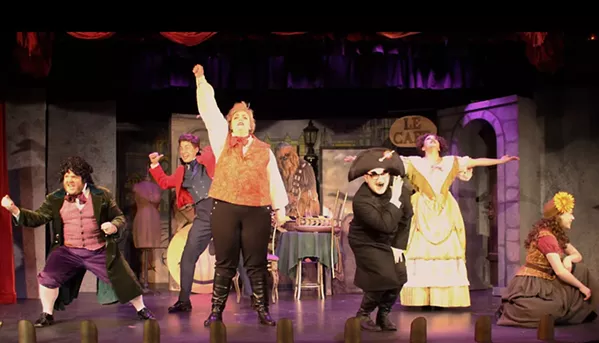 ONE DAY MORE It's puns aplenty as the Great American Melodrama in Oceano presents Less Miserable, a parody of the Broadway classic Les Miserables. The musical runs through June 10. - PHOTO COURTESY OF GREAT AMERICAN MELODRAMA