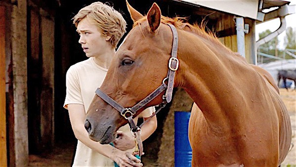 A BOY AND HIS HORSE After moving to a new town with his negligent father, Charley Thompson (Charlie Plummer) forms a special bond with a horse at the local racetrack in Lean On Pete. - PHOTO COURTESY OF A24