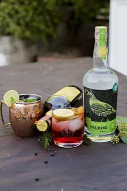 COCKTAIL HOUR Calwise Spirits, Paso Robles' newest craft micro-distilery, is ready to shake up cocktails and serve small plates. - PHOTO COURTESY OF CALWISE