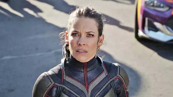 WONDER WASP The Wasp (Evangeline Lilly) brings the brains to the Ant-Man/Wasp duo. - PHOTO COURTESY OF MARVEL AND WALT DISNEY STUDIOS
