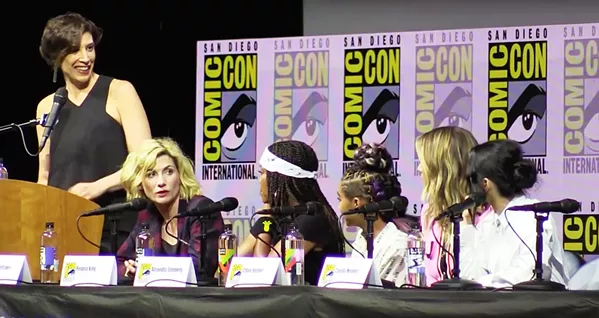 GIRL POWER Jodie Whittaker (far left), talks feminism in media, with Camila Mendes, Chloe Bennet, Amandla Stenberg, and Regina King, on the Women Who Kick Ass panel at San Diego Comic-Con. - PHOTO COURTESY OF WE LIVE ENTERTAINMENT