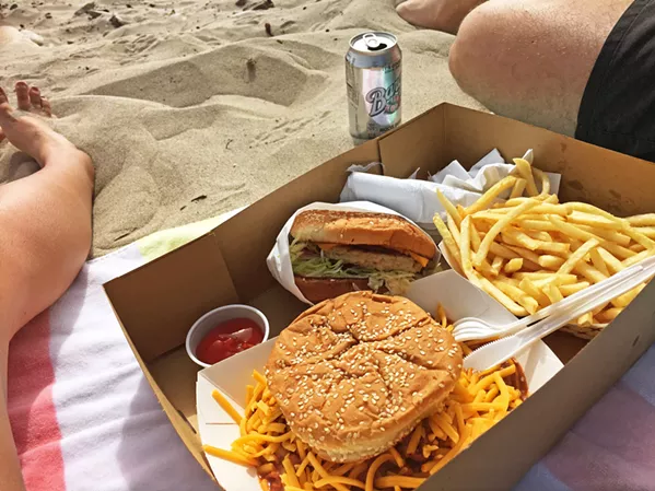 BURGERS BY THE WATER The fact that Jalama Beach is known for its burgers is just another reason to visit the county park. - PHOTO BY KAREN GARCIA