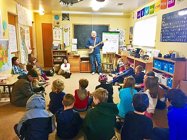 WAKE UP Santa Lucia School primary students sing in morning circle. - PHOTO COURTESY OF STACY BURK