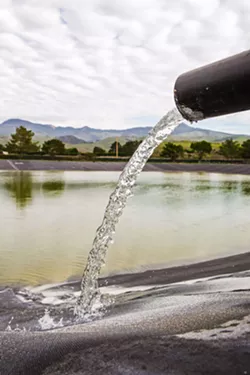 WATER WOES Cambria files a lawsuit against CDM Smith for constructing a faulty brine pond for the Sustainable Water Facility. - FILE PHOTO BY JAYSON MELLOM