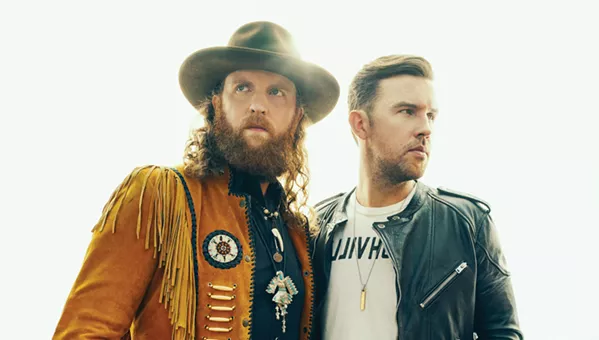NEW PRINCES OF NASHVILLE Osborne Brothers, hot on the heels of their sophomore effort Port Saint Joe, play Vina Robles Amphitheatre on Oct. 7. - PHOTO COURTESY OF BROTHERS OSBORNE