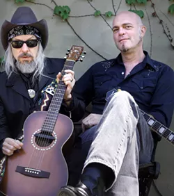 THE GREATEST SHOW ON EARTH! The Mighty King of Love Phil Lee (left) and famed East Nashville musician and Red Beet Records founder Eric Brace play Oct. 25, at 7Sisters Brewing Co. - PHOTO COURTESY OF PHIL LEE AND ERIC BRACE
