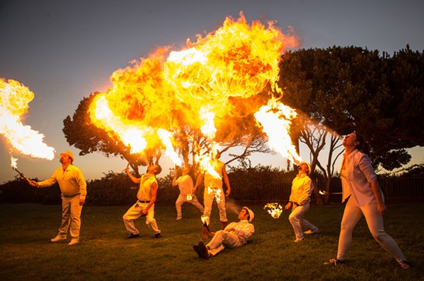 IGNITED The Ignite Fire Dance troupe performs fire artistry at weddings, birthday parties, special events, and festivals on the Central Coast and beyond. - PHOTO BY JAYSON MELLOM