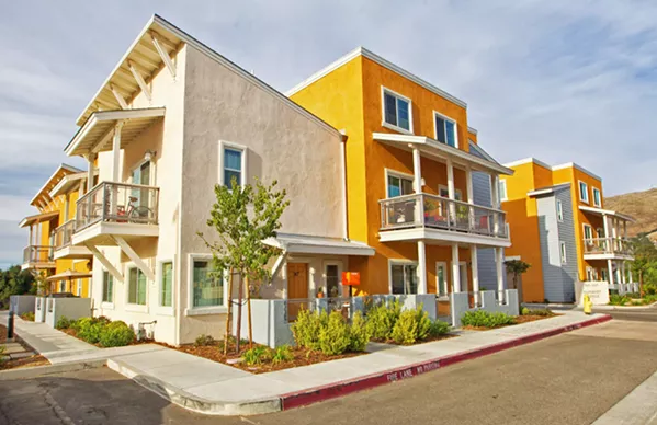 RAISING FUNDS A coalition of housing organizations are proposing a three-year plan to county supervisors to generate more funds to support affordable housing projects, like these units on Lavender Lane and Humbert Avenue in SLO. - FILE PHOTO BY JAYSON MELLOM