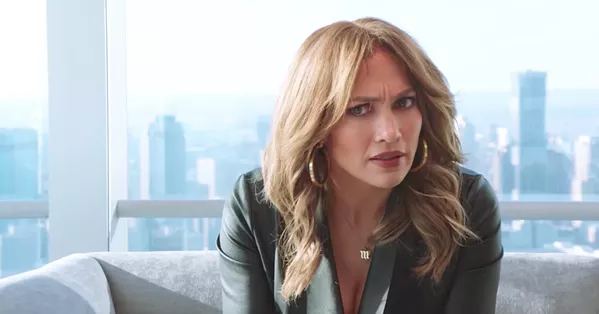 IMPOSTER Former big-box store worker Maya (Jennifer Lopez) is hired on Madison Avenue under false pretenses, forcing her to use her street smarts to get ahead, in Second Act. - PHOTO COURTESY OF STX ENTERTAINMENT