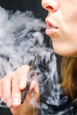 YOUNG ADDICTION San Luis Coastal raises concerns over reports that 30 percent of its 11th graders have vaped more than once. - FILE PHOTO BY JAYSON MELLOM