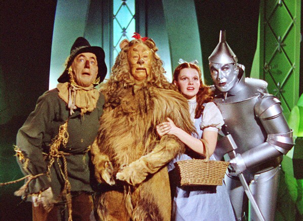 NO PLACE LIKE HOME (left to right) The Scarecrow (Ray Bolger), The Cowardly Lion (Bert Lahr), Dorothy (Judy Garland), and The Tin Man (Jack Haley) ask the Wizard to help them in the 1939 classic, The Wizard of Oz, screening Jan. 27 in Downtown Centre. - PHOTO COURTESY OF METRO-GOLDWYN-MAYER
