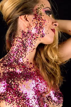 SPARKLE A former tomboy, burlesque dancer Alex Milaychev once eschewed all things girly, including glitter. - PHOTOS COURTESY OF ALEX MILAYCHEV
