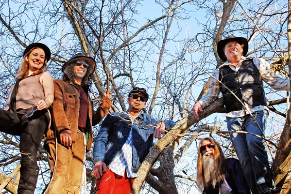 NEO-PROG Triptastic shamanic music ensemble Zen Mountain Poets play two shows this week, Feb. 21 at the SLO farmers' market; and Feb. 23 at Puffers of Pismo. - PHOTO COURTESY OF TIMO BECKWITH