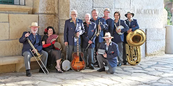 SWINGERS Santa Barbara's The Ulysses Jasz Band plays a hot jazz concert on Feb. 24, in the Pismo Vets' Hall. - PHOTO COURTESY OF THE ULYSSES JASZ BAND