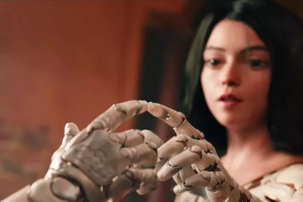 NO MEMORY A human/cyborg hybrid (Rosa Salazar) who was saved from the scrap heap struggles to find her purpose, in Alita: Battle Angel. - PHOTO COURTESY OF TWENTIETH CENTURY FOX