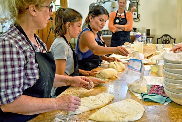 COMMUNITY BOND Local sourdough bread is unique because it is created by bacteria specific to the environment it's in. At the California Folk School, students learn how to feed and grow their sourdough starter as well as bake bread from it. - PHOTO COURTESY OF CALIFORNIA FOLK SCHOOL